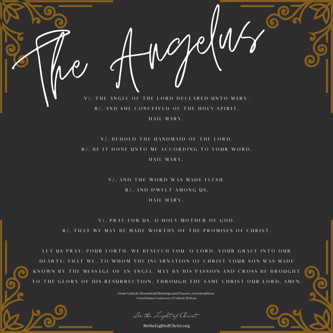The Angelus - Marian Light of Prayer — Be the Light of Christ